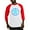 Red/White, variant on CafePress - Blue Tribal Turtle Sun Baseball Jersey - Cotton Baseball Jersey, 3/4 Raglan Sleeve Shirt