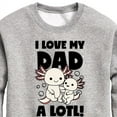 thumbnail image 3 of Instant Message - I Love My Dad A Lotl - Toddler & Youth Crewneck Fleece Sweatshirt, 3 of 6