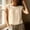 Beige, variant on Womens 100% Cotton Linen Casual Cap Sleeve Tops Basic Summer Loose Fit Blouse Flowy Tops Cute Loose Fit Basic Tees