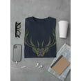 thumbnail image 3 of Deer Head With Color Pattern T-Shirt Men -Image by Shutterstock, Male 3X-Large, 3 of 4