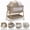Khaki, variant on suihuooo 4-in-1 Rocking Baby Bassinet with Wheels and Storage Basket 7 Height Adjustable Mosquito Net for Newborn,Khaki