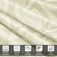 thumbnail image 6 of Lux Decor King 6 Piece Bed Sheet Set - Paisley Printed Microfiber Sheets, Ultra Soft, Deep Pocket, Wrinkle-Free, Breathable, OEKO-TEX Certified - King, Ivory, 6 of 10