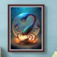 thumbnail image 1 of Cuadros Decorativos 5D DIY Full Round Drill Diamond Painting The Zodiac Kit Arte Decoración del hogar (sz3719) Wdftyju embutido en tela, 1 of 9