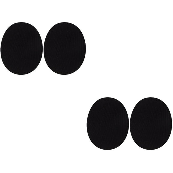 2 Pairs Iron-On Suit Patch Stickers for Sweater Sewing, Embroidered Applique Patches for Clothing Craft and Repair