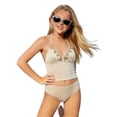 thumbnail image 5 of Tfken Swimsuit Set Outfits For Teen Girls Summer Swim Beach 2 Piece Swimming Bikini Vest With Trunks Set Quick Dry Swimwear Chlid Breathable Bathing Suits Size 10-11 Years Beige, 5 of 6