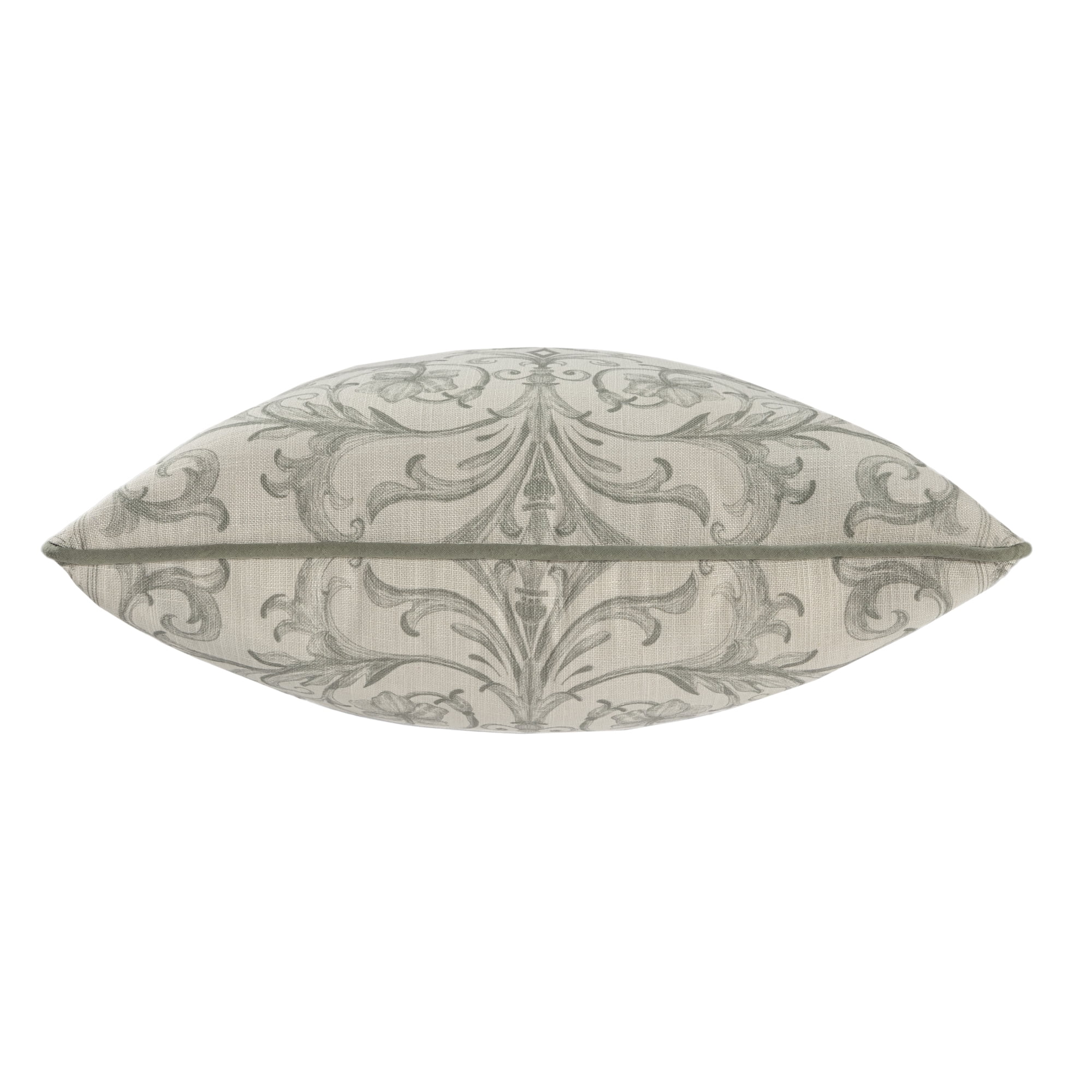 Harlow Hill Alton 20" x 20" Sage/Ivory Damask Recycled P.E.T. Adult Decorative Throw Pillow Cover