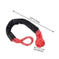 thumbnail image 3 of 2pcs Soft Shackle Rope Synthetic Off Road Towing ATV Winch Recovery Accessories With Protective Sleeve Strap Trailer Portable ,Durable & Safe, 3 of 7
