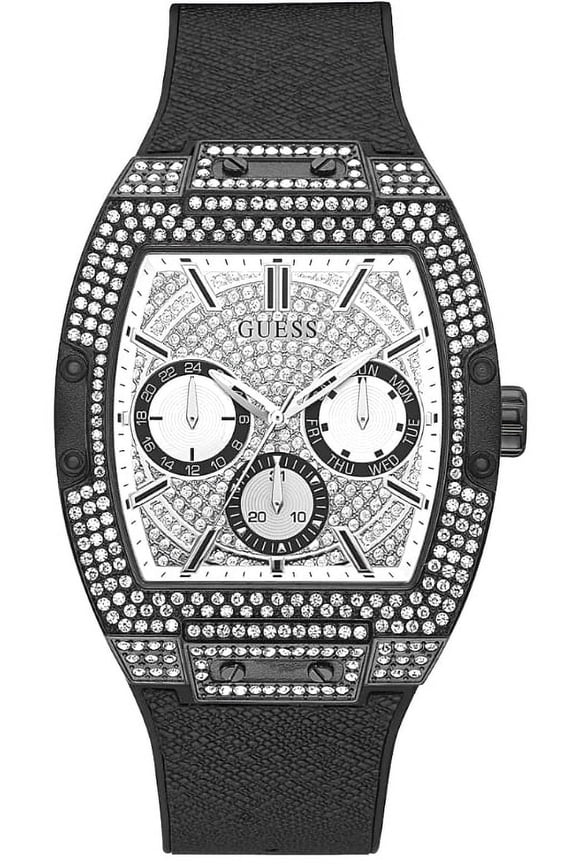 BLACK CASE BLACK SILICONE WATCH GW0048G1