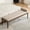 taupe, variant on Arouseden 66" Black Faux Leather End of Bed Bench with Headrest & Rubberwood Finish Legs,King Size Upholstered Window Bench, Tufted Bench for Living Room