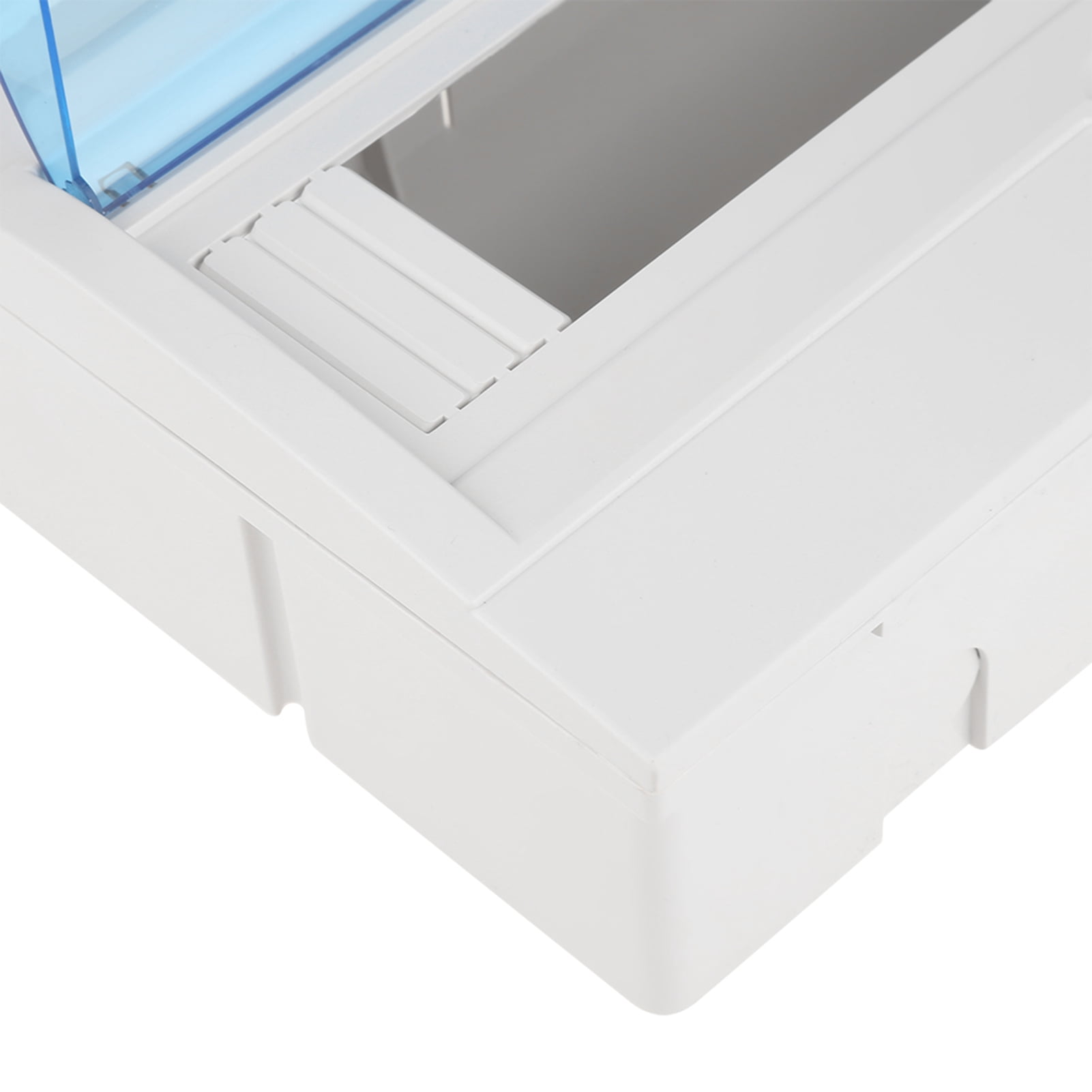 Yajisi Plastic Distribution Protection Box For 9-12 Ways Circuit Breaker Indoor On The Wall Panel Circuit Distribution Box With Transparent Blue Cover, Ideal For Home Hotel Shop, 10 inches / 25.4 cm