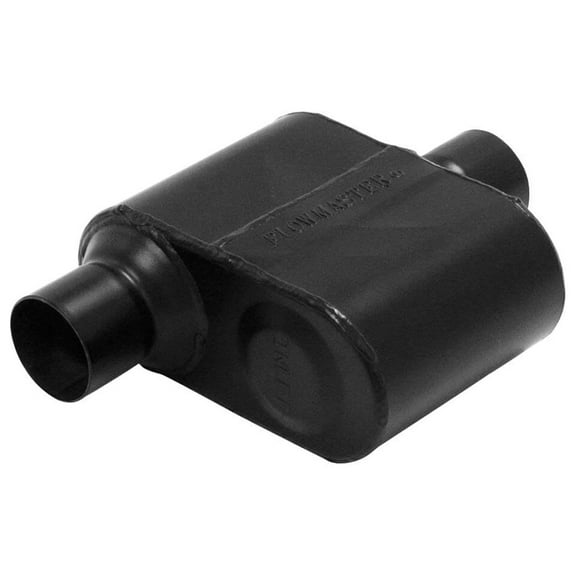 Flowmaster 842516 Super 10 Muffler 409S - 2.50 Offset In/ 2.50 Center Out - Aggressive Sound