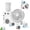 Ice Cream White, variant on 2026 New Portable USB Rechargeable Misting Table Fan, Mini Desktop Cooling Air Circulator with Mist Spray for Office Home Dorm Bedroom Summer Use (Ice Cream White)
