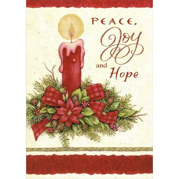LPG Greetings Peace Joy Hope Christmas Card