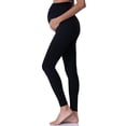 thumbnail image 2 of Leggins de maternidad POSHDIVAH sobre el vientre negros talla L, 2 of 7
