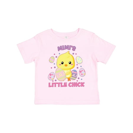 

Inktastic Mimi s Little Chick Cute Easter Chick with Colorful Eggs Gift Toddler Boy or Toddler Girl T-Shirt