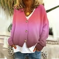 thumbnail image 2 of SROBPTY Longues Chemises à Manches pour Femmes, Veste Cardigan Décontractée Unie pour Femmes Rose, m, 2 of 5