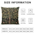 thumbnail image 5 of BANET Charlotte Home Furnishings Throw Pillow Covers Decorative Pillow Covers for Couch Living Room Black Tree Square Pillow Cases Jacquard Woven for Cozy Bedroom Decor 24x24in, 5 of 5