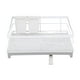 thumbnail image 2 of Estante de secado de cocina, escurridor de platos para mostrador, ahorro de espacio con bandeja de drenaje, estante de secado de platos, estante de blanco Soledad Estante de secado de platos, 2 of 10
