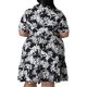 thumbnail image 3 of Puntoco Vestido De Manga Corta Con Cuello En V, Vestido Bohemio Informal De Talla Grande Con Cuello En V, Liso Y Estampado, De Manga Corta, Vestido Con Vuelo, Negro Xxxxl, 3 of 6
