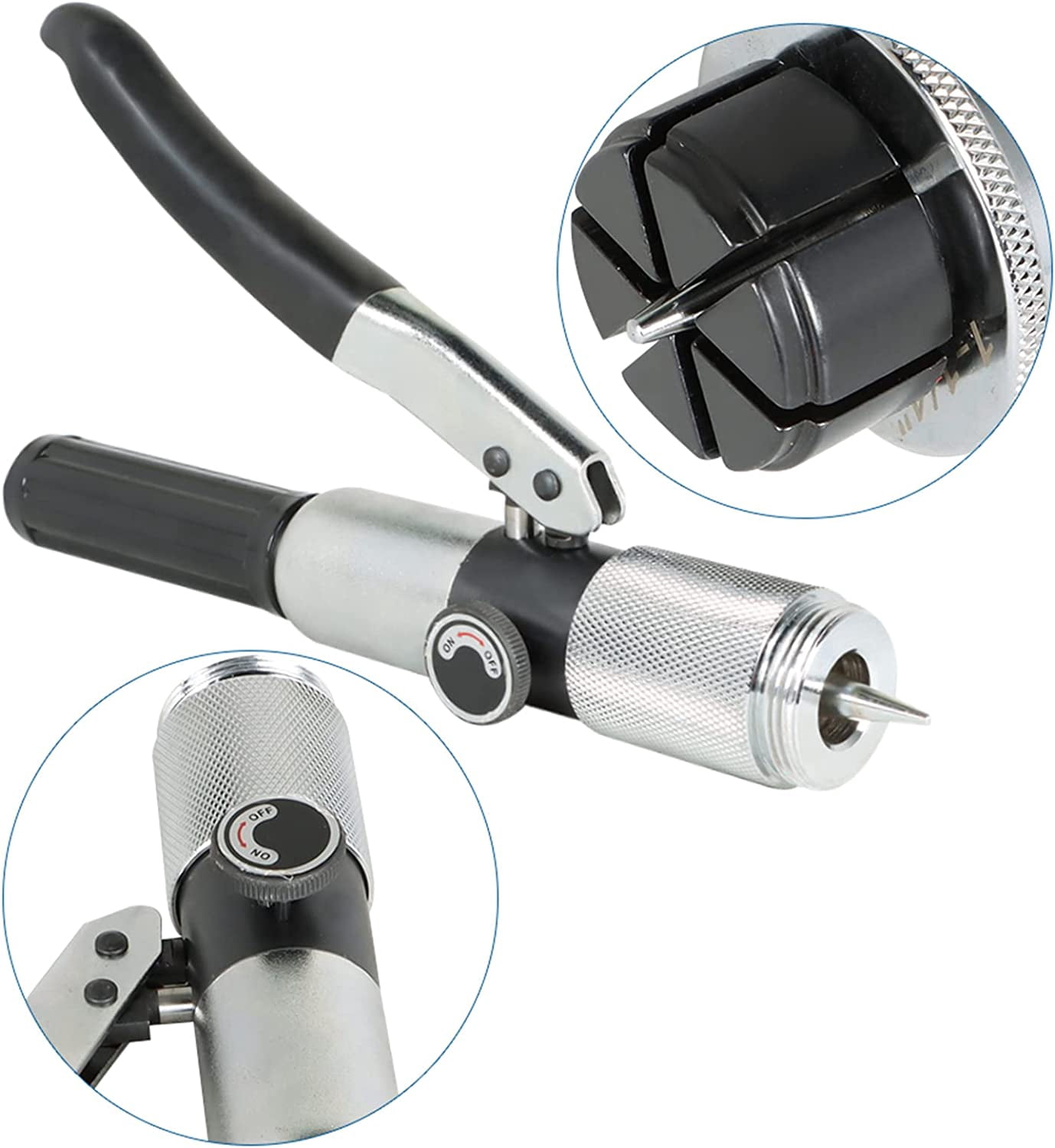 Hydraulic Tube Expander Tool HVAC Swaging Kit with Tube Cutter and 11 Tube Expander Head 3/8, 1/2, 5/8, 3/4, 7/8, 1, 1-1/8, 1-1/4, 1-3/8, 1-1/2, 1-5/8 Inch