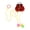 B 1Pcs, variant on HOARBOEG 1Pcs Pull String Cat Toy with Bouncy Plush Mouse - Interactive Cat Wand with Elastic Teaser Cord, Self Amusing Dangler Toy for Indoor Cats, Hunting Instinct Stimulator for Home Play