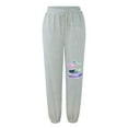 thumbnail image 3 of WILLBEST Pantalones Deportivos Casuales Para Mujer, Estampados, Con Cintura Cerrada, Cordones, Cintura Elástica, Pantalones Deportivos de Corte Bajo Con Dos Bolsillos Para Un Estilo Diario Elegante., 3 of 3