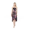 thumbnail image 1 of Robe Hawaïenne Luau à Imprimé Floral pour Femmes TG Rose Noir Hibiscus, 1 of 5