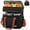 black, variant on Insulated Lunch Bag & Lunch Box for Men - Double Deck Reusable Lunch Bag for Women Tote Cooler Bag Leakproof Soft Expandable - Large Lunchbox for Work/Adult/Picnic/Outdoor (Gray-15L)