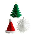 thumbnail image 4 of 3 Adornos Navideños de Papel con Forma de Panal, Centro de Mesa, Decoraciones Colgantes Reutilizables para Fiestas, Interiores y Exteriores estilo 1, 4 of 8