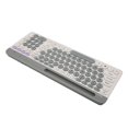 thumbnail image 1 of 2.4G Wireless  Keyboard Mouse Set, Rechargeable Double Mode Wireless Computer Keyboard Mouse Set 4 Channels  for Office White, 1 of 7