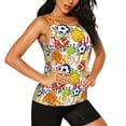 thumbnail image 2 of Xecao Balls print women's scoop neck, loose-fit workout tank tops for the gym., 2 of 9