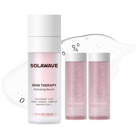 Serum Solawave para terapia de microcorriente y luz roja, paquete de 3