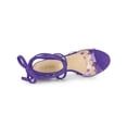 thumbnail image 4 of BLISSFUL STEP Women's Sandals Stiletto Heels Polka Dots Clear Strap Lace up Sandals Purple 10, 4 of 7