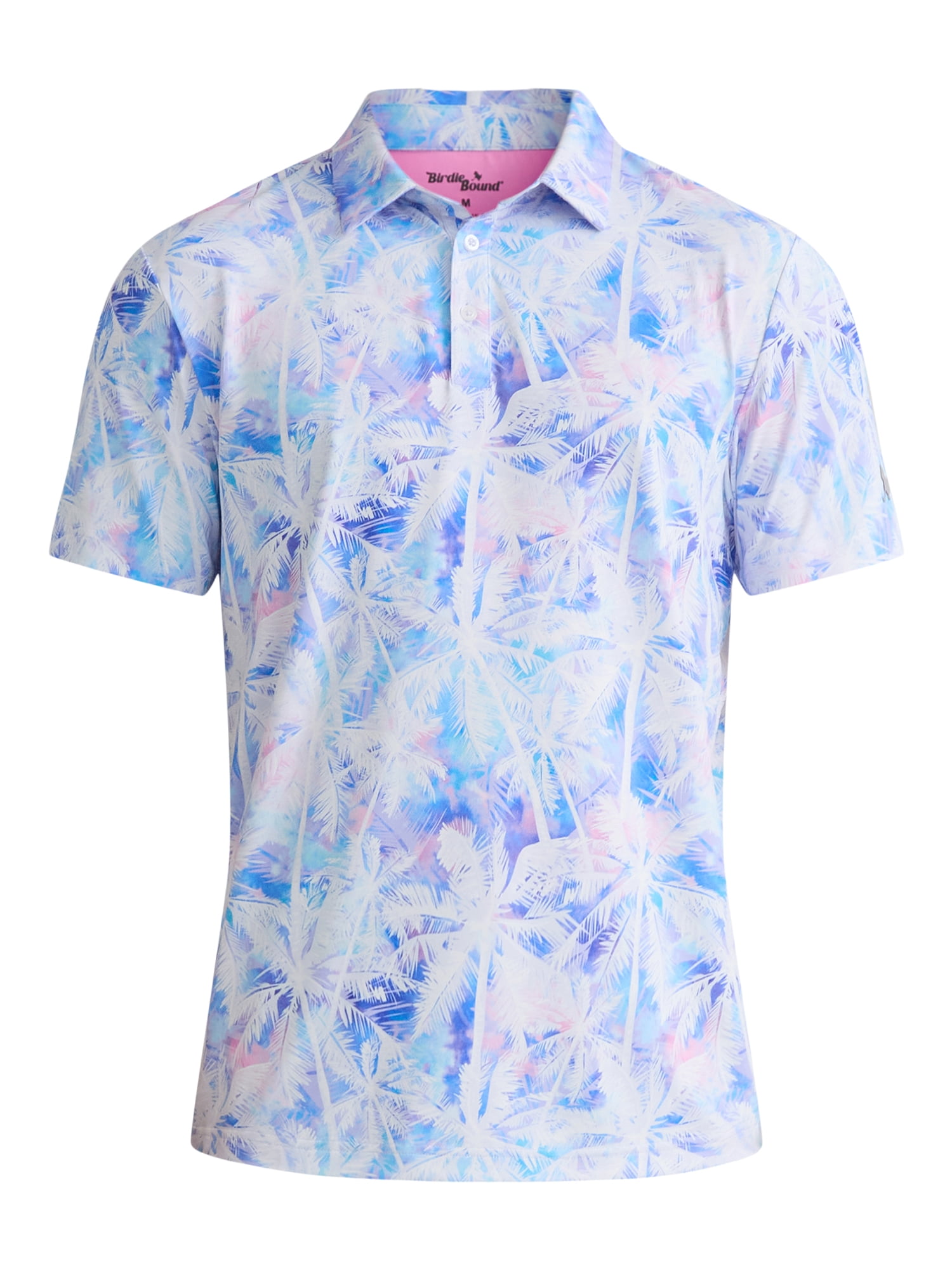 Birdie Bound Men's and Big Men's Novelty Print Golf Polo Shirt, Sizes S-5XL