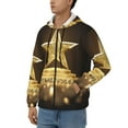 thumbnail image 3 of Naloa Golden Glitter And Light Men’s Hoodies, Zip up Hoodie, Sweatshirts,Hoodies for Men Sizes S-3XL-X-Large, 3 of 5