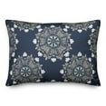 thumbnail image 2 of Creative Products Gray Medallions on Blue 14x20 Indoor / Outdoor Pillow, 2 of 3