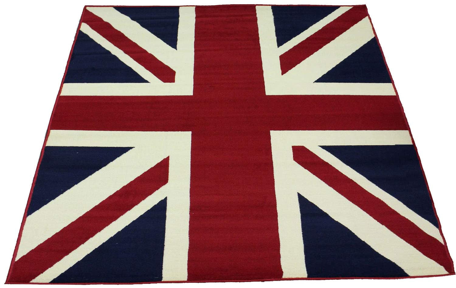 ALAZA Retro Union Jack British Flag Non Slip Area Rug 5' x 7' for Living Dinning Room Bedroom Kitchen Hallway Office Modern Home Decorative