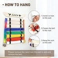 thumbnail image 3 of Wooden Rack for Displaying Karate Belts Multiple Storage Home Gym, 3 of 10