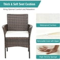 thumbnail image 7 of Wubio Set of 2 Patio Dining Chairs Outdoor PE Wicker Chairs with Soft Cushions, All-Weather Rattan Chairs for Garden Backyard Lawn Poolside Balcony, 7 of 7