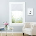 thumbnail image 5 of Exclusive Home Bolan Botanical Total Blackout Roman Shade, 34"x 64", White, 5 of 16