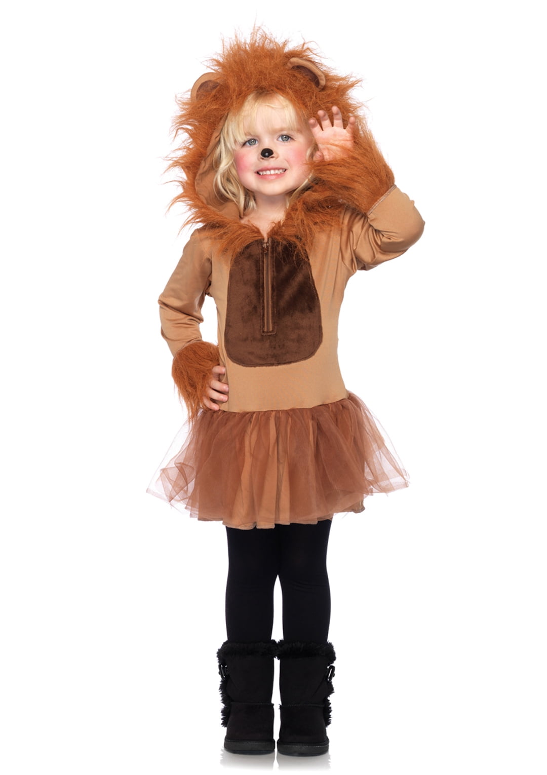 Animal Lion Fancy Dress Set Ears on Headband & Tail Kit Light Brown by Wicked 