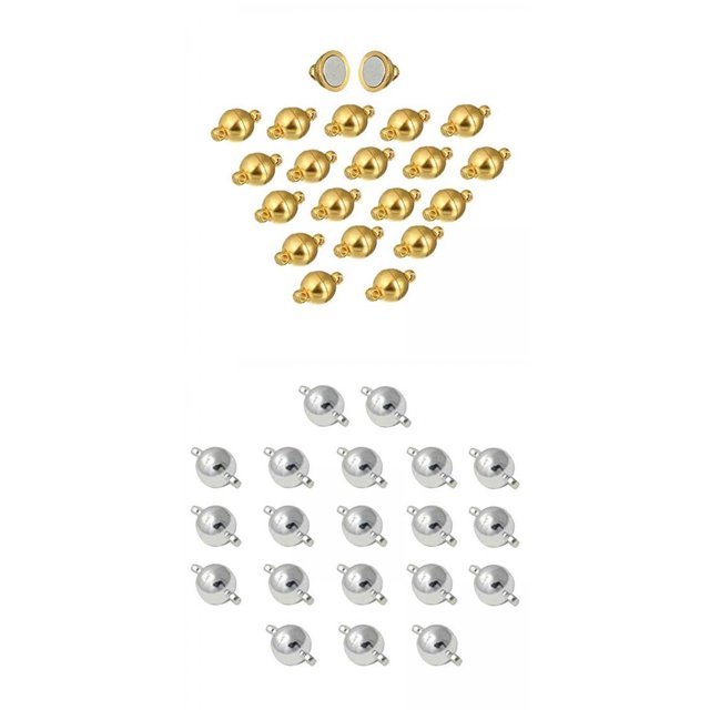2 juegos de cierre de latón, conector de 6 mm para decoración de collares Gloria Cierres de joyería