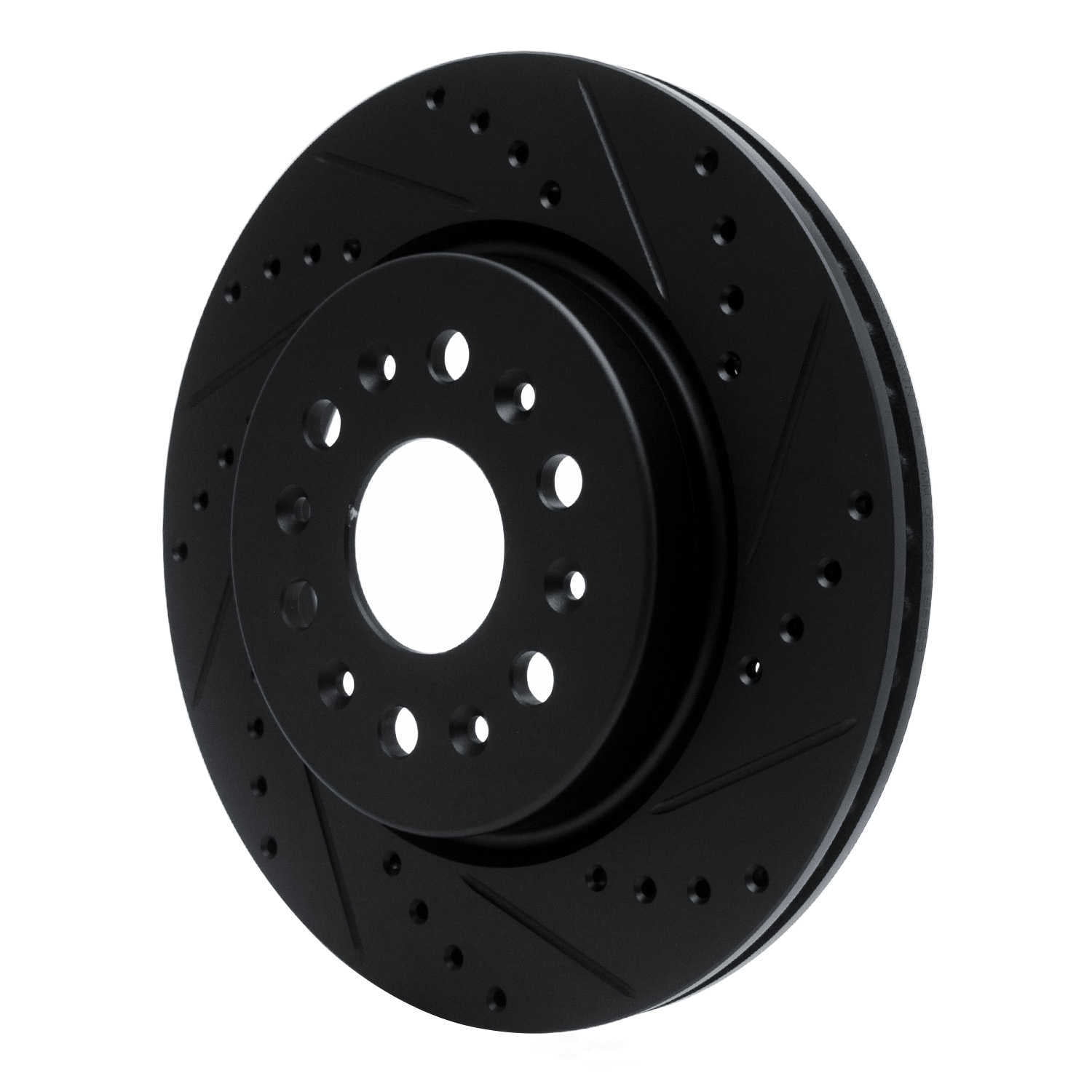 Dynamic Friction Company 633-48000R DFC Brake Rotor - Drilled And Slotted - Black