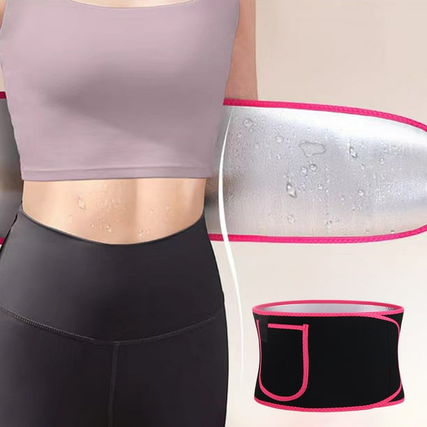 Cinturón deportivo para correr, quemar grasa, adelgazamiento de cintura, soporte de cintura para entrenamiento de sudoración intensa y aplanamiento abdominal, faja de cintura de goma.