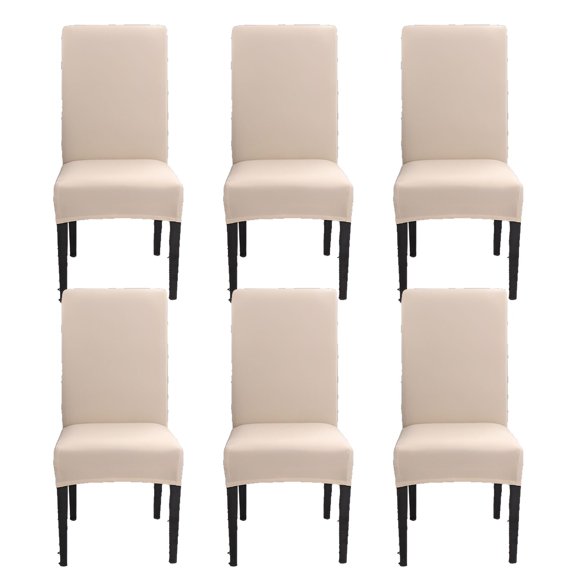 AUQ 6Pcs Chair Covers for Dining Chairs,Dining Chair Seat Covers,18*26*18" Seat Covers for Chairs