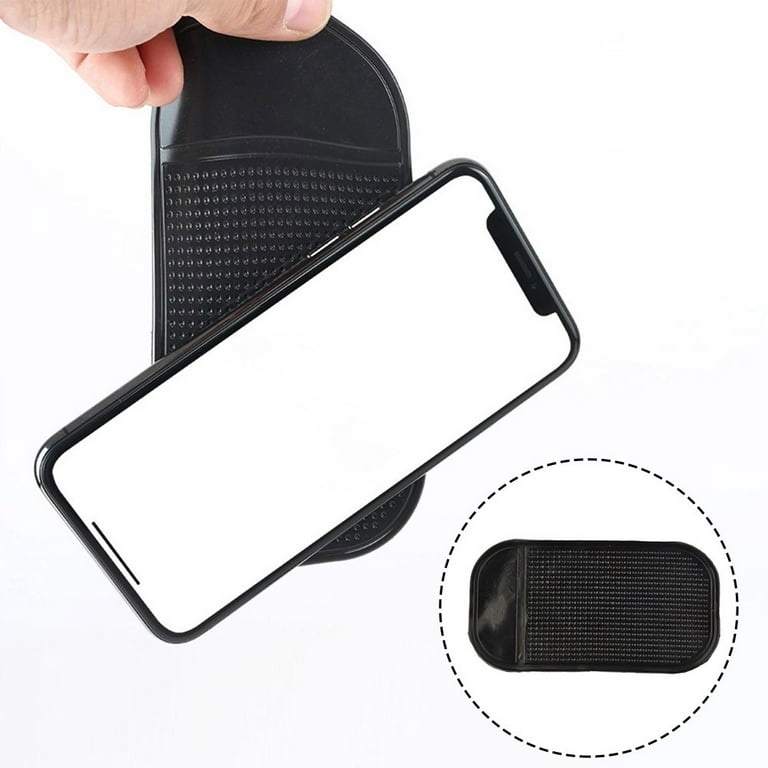 Extra Thick Sticky Anti-Slip Gel Pad, Mini-Factory Premium Universal  Non-Slip Dashboard Mat for Cell Phones, Sunglasses, Keys, Coins and More -  Black
