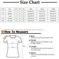 thumbnail image 3 of Summer Savings! Ahuyic Women's Loose Plus Size Short-Sleeved Top,Summer Casual Daily Clothes For Women,Womens Work Tops Girls Short Sleeve Out Blouse Funny Print Shirt T-Shirt Tops, 3 of 5