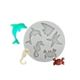 thumbnail image 6 of Ocean Theme Cake Fondant Mold - Seaweed Fish Seashell Coral Silicone Mold for Marine Themed Cake Decors Chocolate Candy, 6 of 9