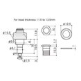 thumbnail image 2 of Planetary Tuner for GOTOH Ukulele, UBN Button, Gold (UPTL-UBN-GX) UPTL-UBN-GG, 2 of 3