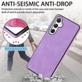 thumbnail image 6 of Nalacover for Samsung Galaxy A34 5G Case, Skin Friendly Slim PU Leather Soft Lining Cover, Lightweight TPU Shockproof Plating Buttons Camera Lens Protection Case for Samsung Galaxy A34 5G,Purple, 6 of 11